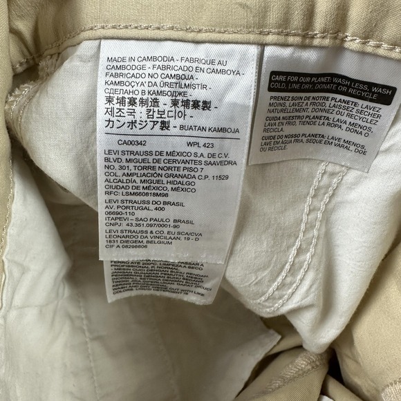 Levis High Loose Pants Womens 26 Wide Leg High Rise Casual Pocket Relaxed Fit - Picture 14 of 16